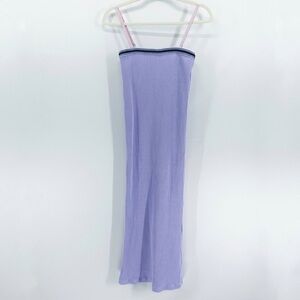 American Apparel Lavender Ribbed Knit Bodycon Midi Dress X-Small